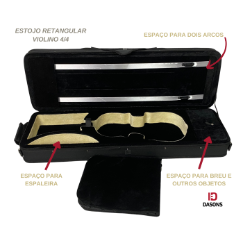 Estojo Térmico Modelo Retangular Para Violino 4/4